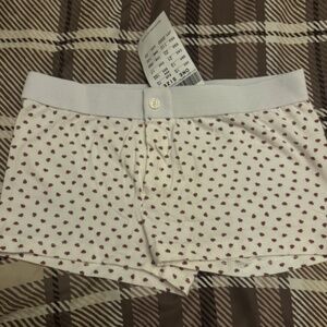 Brandy Melville red floral shorts